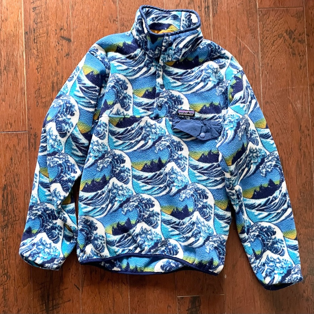 Patagonia Synchilla Snap T Fleece Pullover - Limited Edition Waves